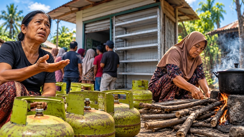 Derita Rakyat Gowa Di Uji, Kelangkaan Gas Elpiji 3Kg